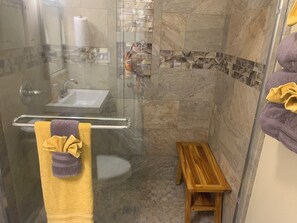 Shower, towels