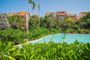 Una piscina riscaldata