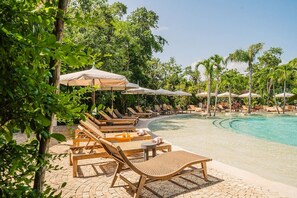 A heated pool