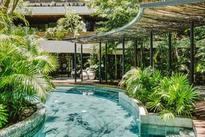 A heated pool - Divine 3BR PH Private Jacuzzi | Pools | SPA | Yoga (Tulum)