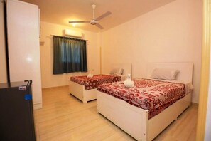 Premium bedding, blackout curtains, free WiFi, bed sheets