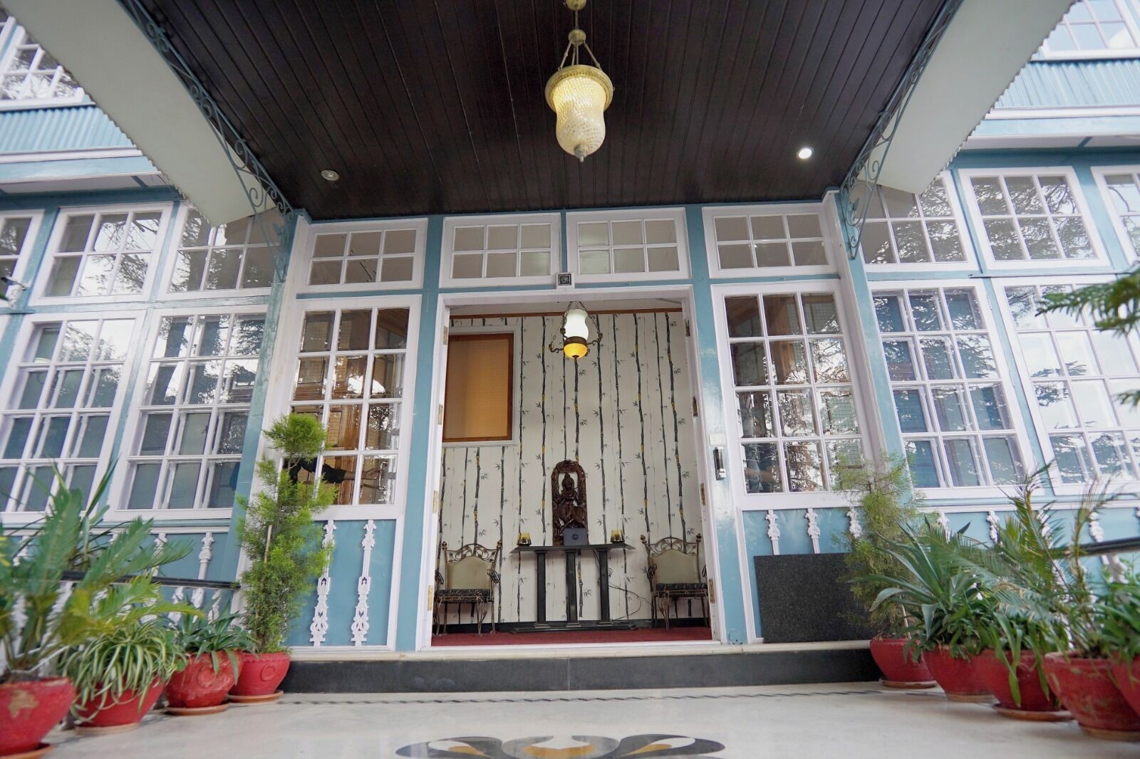 Overnatningsstedets facade