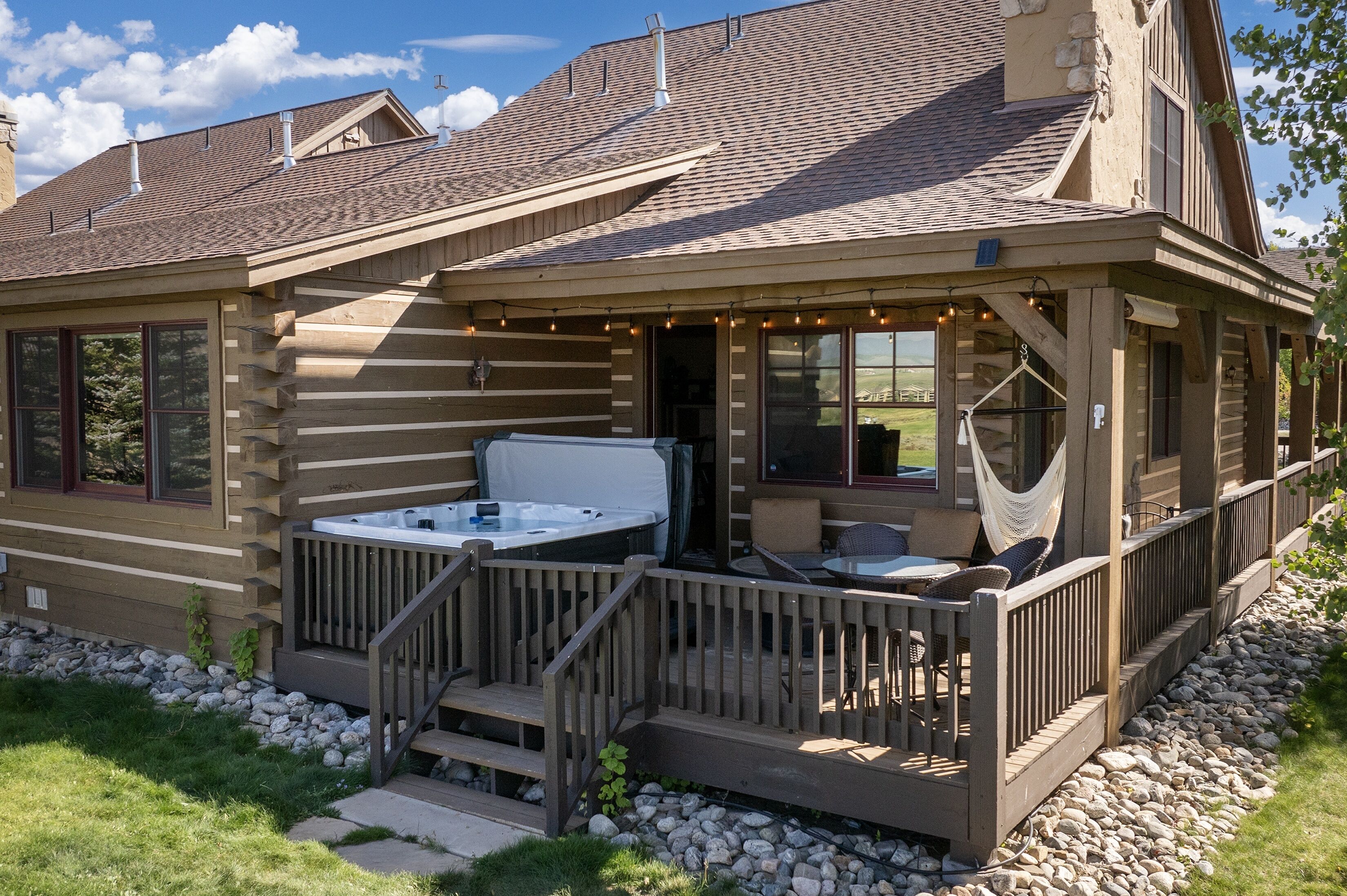 Cabin, 3 Bedrooms | Outdoor spa tub
