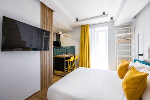 1 Schlafzimmer, Bügeleisen/Bügelbrett, kostenloses WLAN, Bettwäsche