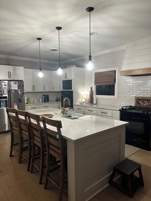 Fridge, microwave, oven, stovetop - Escape to Serenity: Cozy Ranch Style Home with Charming Wrap-Around Porch.  (Oxford)