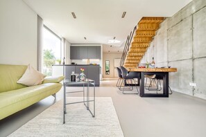 TV connectée, cheminée, chaîne hi-fi