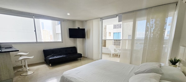 1 bedroom, free WiFi, bed sheets - Studio with Beautiful View in the Best Area of Cartagena By Parceros Group (Cartagena de Indias)