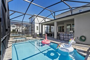 Outdoor dining - 6BR/5BA Luxurious with Private Pool (Kissimmee)