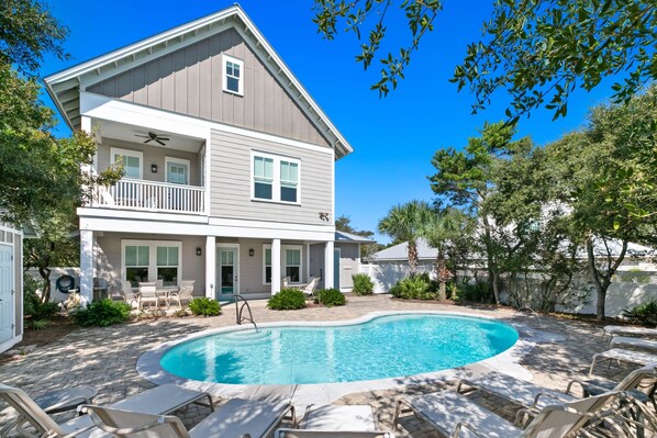 A heated pool
