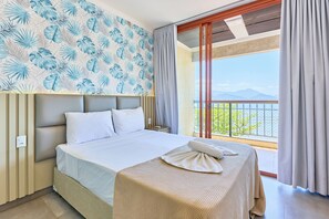 Premium Apartment, Balcony, Sea View | Premium bedding, laptop workspace, free WiFi, bed sheets - Anamá Apart Hotel de Frente Pra o Mar (Ubatuba)