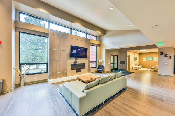 Smart TV, chimenea, monitor de computadora