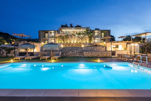 Una piscina riscaldata