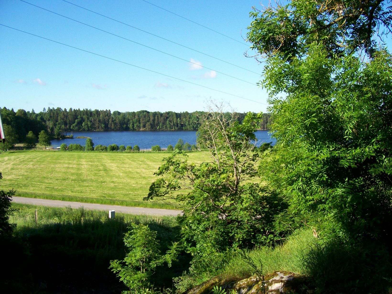 Underbar utsikt från verandan