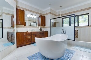 Shower, hair dryer, towels - Sleeps 16 Ultimate Luxury Group Beachfront Retreat (Placencia)