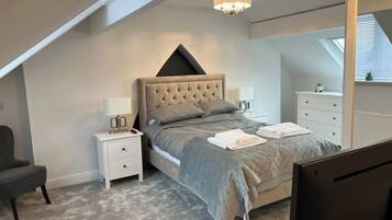 4 bedrooms, iron/ironing board, travel crib, WiFi