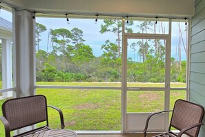 Udsigt fra overnatningsstedet