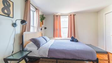 4 bedrooms, iron/ironing board, travel crib, WiFi