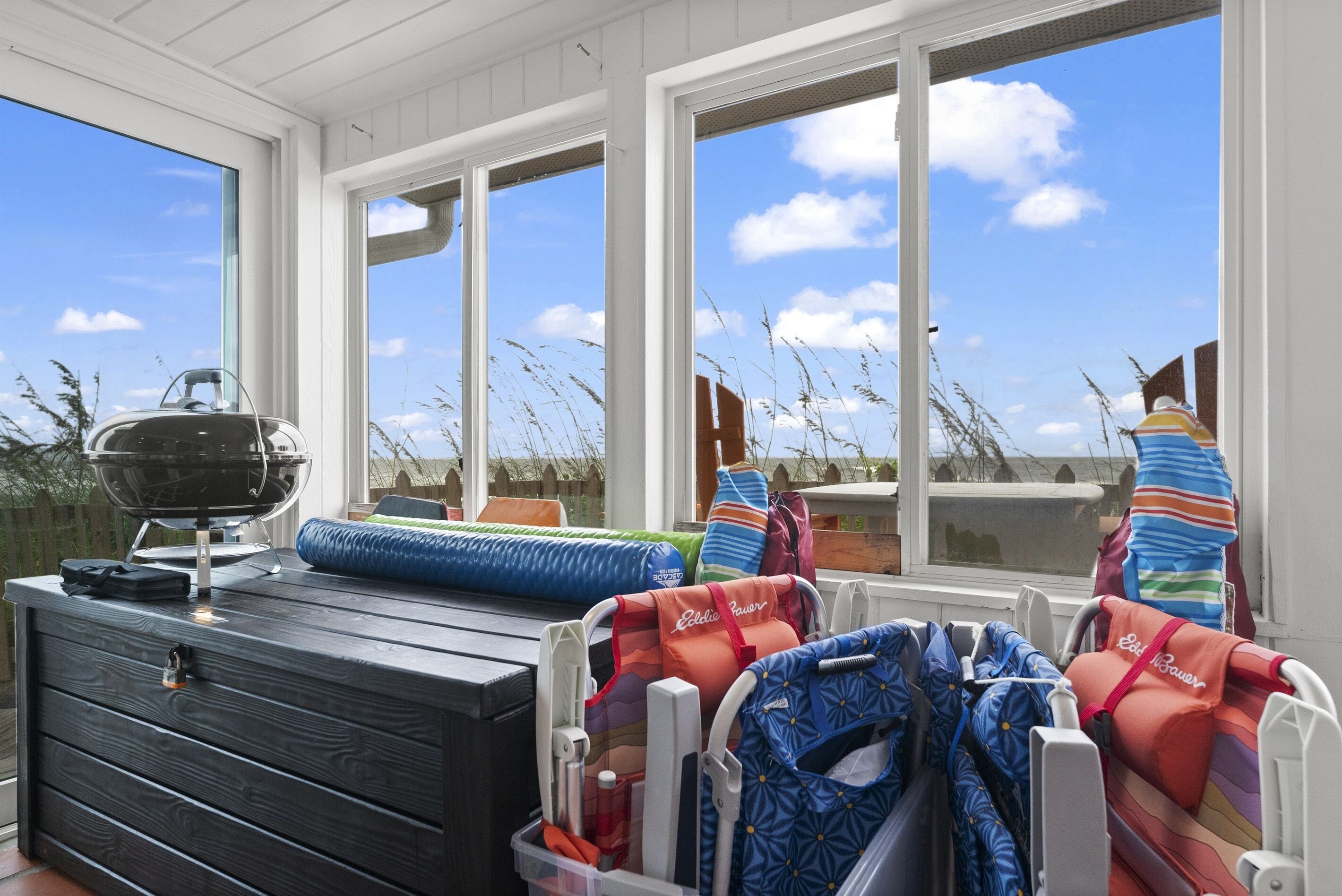 Blick von der Unterkunft