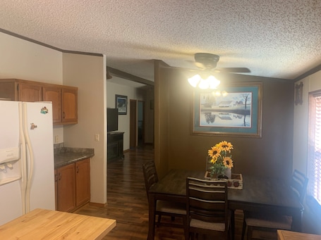 Dining. Beautiful and cozy 3 bedroom home, perfect for a family get away.