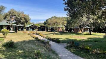 Vue depuis lâhĂ©bergement