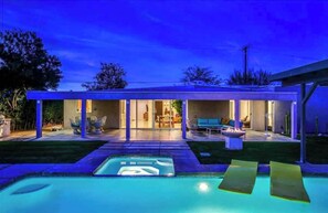A heated pool - High Style Bohemian Zen Retreat, Saltwater Pool (Cathedral City)