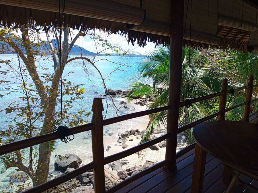 Quarto casal luxo, vista para a lagoa | Terraço/pátio