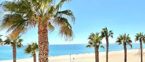 靠近海滩