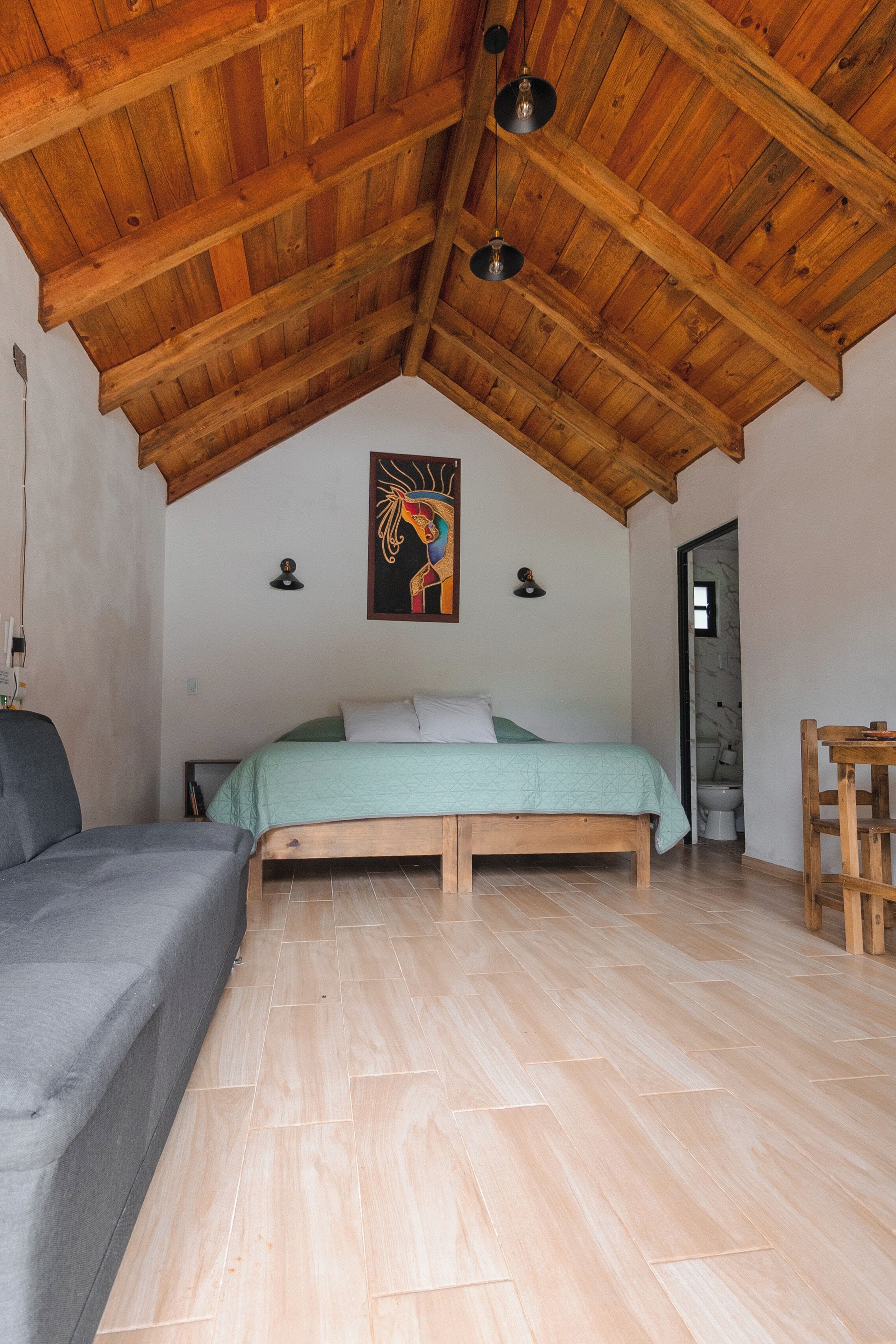 Cabaña básica, vista al jardín | Edredón, wifi gratis y ropa de cama 