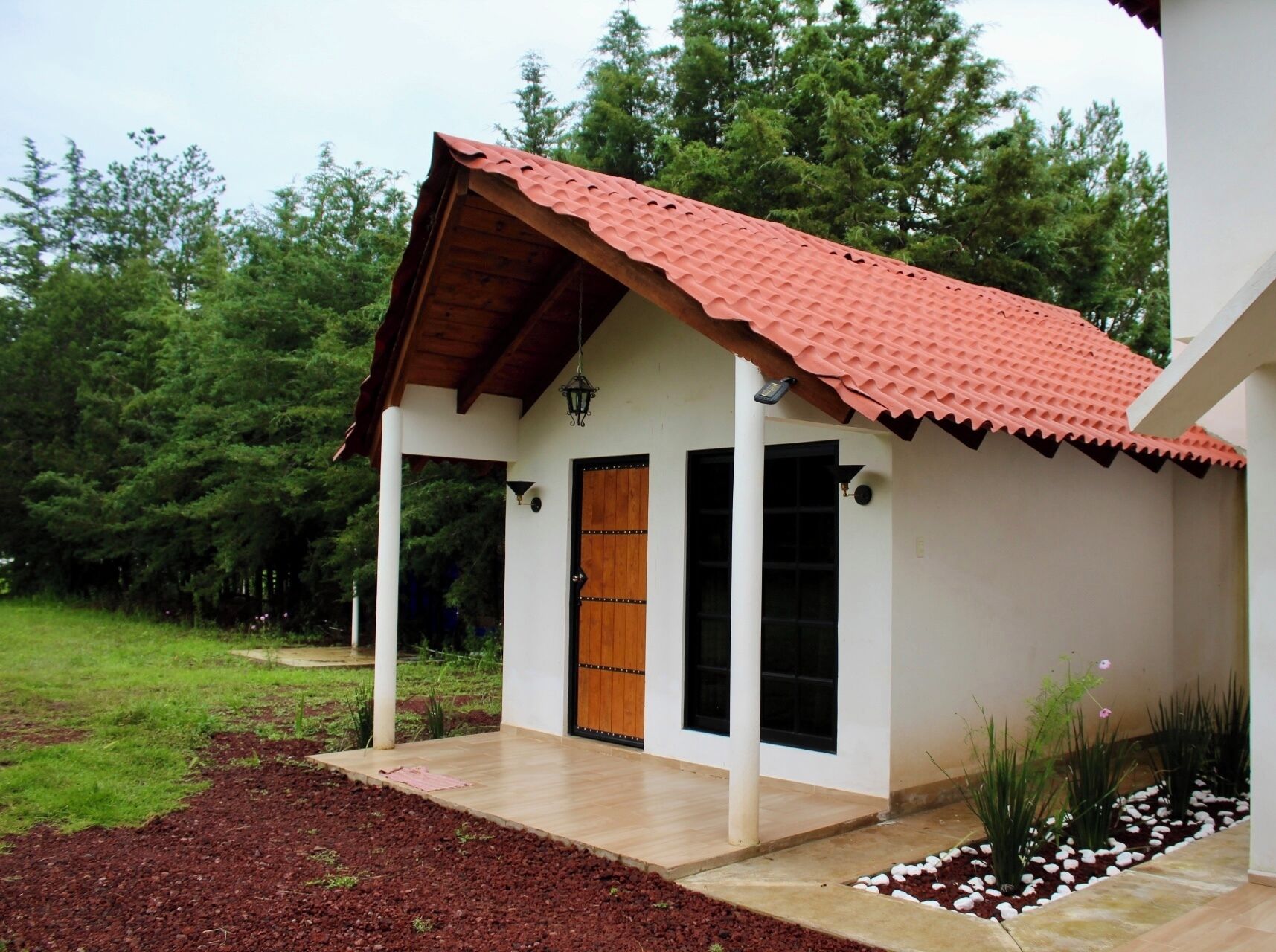 Cabaña básica, vista al jardín | Edredón, wifi gratis y ropa de cama 