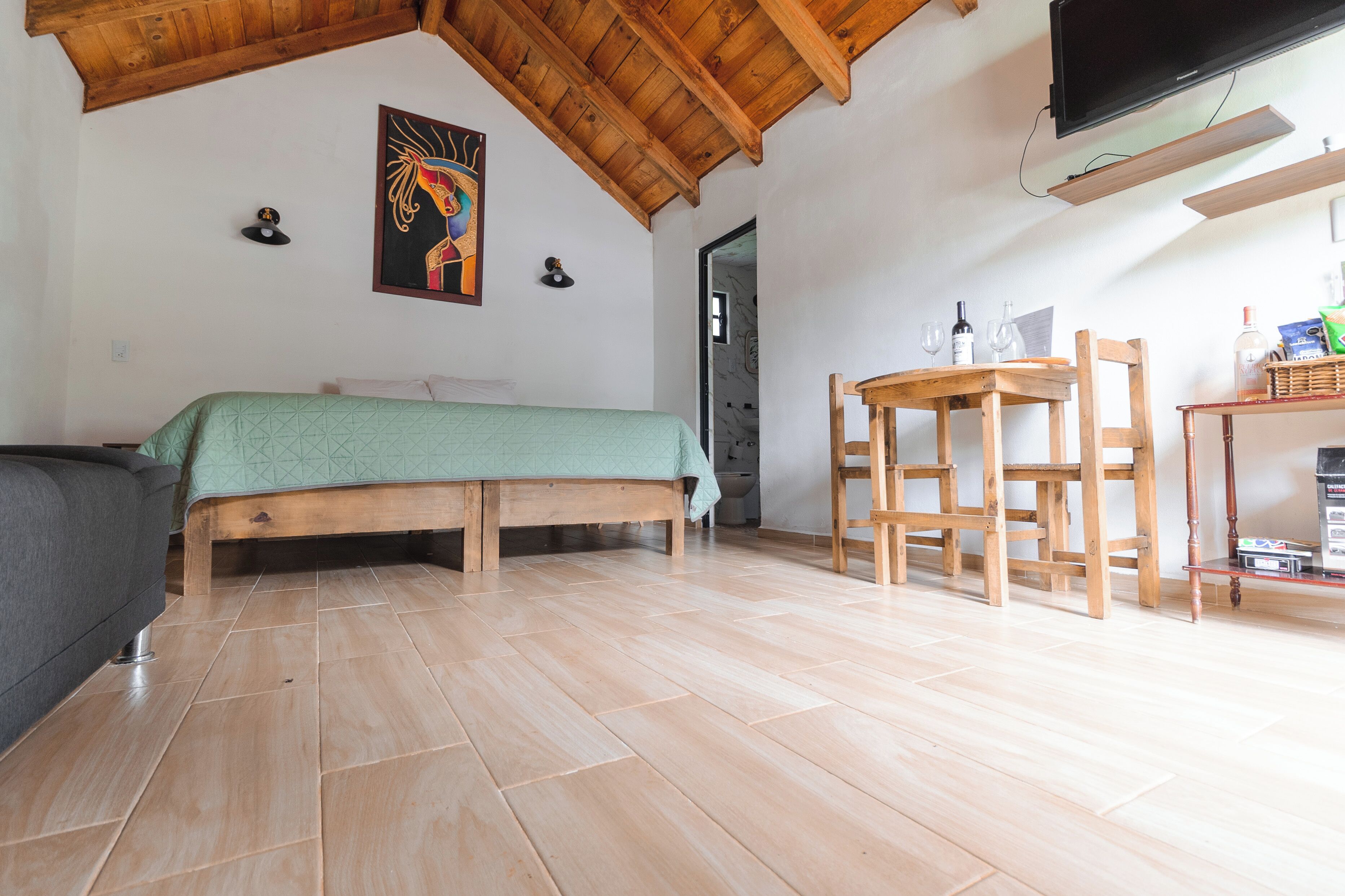 Basic-Ferienhütte, Gartenblick