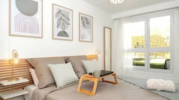 1 chambre, fer et planche Ă repasser, lit parapluie, accĂšs Internet