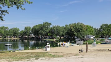Vlak bij het strand
