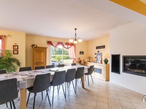 Fridge, microwave, dishwasher
