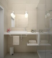 Standard Double Room | Bathroom | Free toiletries, towels, soap, shampoo