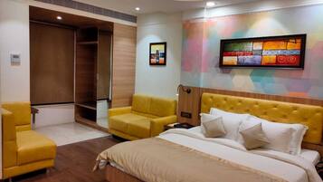 Deluxe Double Room, City View | In-room safe, iron/ironing board, free WiFi