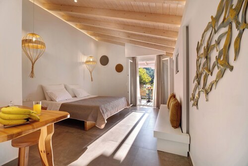 Zimmer 'Deluxe Loft - B' mit gemeinsamer Terrasse, Wi-Fi und Klimaanlage