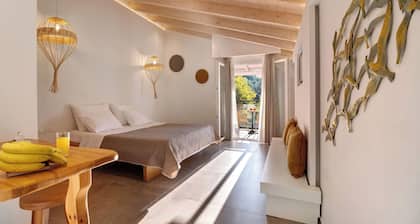 Zimmer 'Deluxe Loft - B' mit gemeinsamer Terrasse, Wi-Fi und Klimaanlage