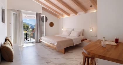 Zimmer 'Deluxe Loft - D' mit gemeinsamer Terrasse, Wi-Fi und Klimaanlage