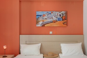 2 bedrooms, free WiFi, bed sheets - Apartment 'A Standard Two-Bedroom' with Shared Terrace, Wi-Fi and Air Conditioning (Parga)