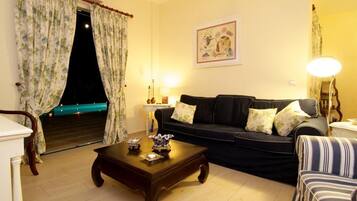 TV, fireplace, DVD player