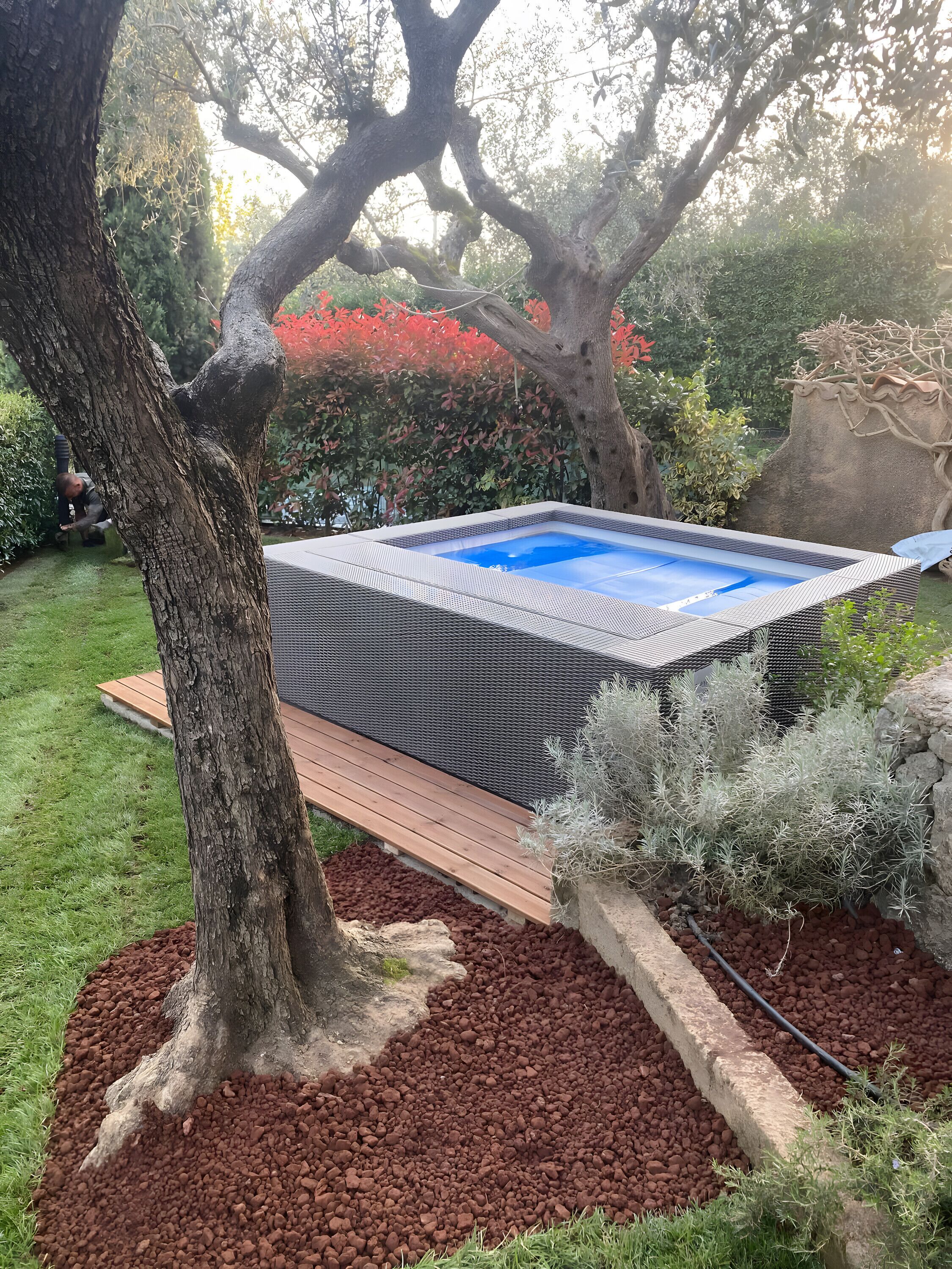 Idromassaggio all'aperto