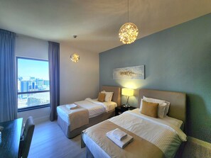 2 slaapkamers, een strijkplank/strijkijzer, gratis wifi, beddengoed
