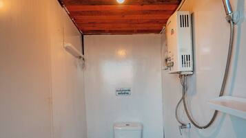 Bathroom | Combined shower/bathtub, hair dryer, bathrobes, slippers
