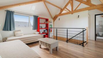 2 chambres, fer et planche Ă repasser, Wi-Fi gratuit, draps fournis