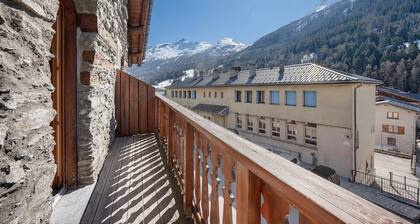 Appartement "Le Génépi" avec vue sur les montagnes, balcon et Wi-Fi