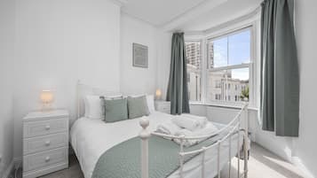 2 bedrooms, iron/ironing board, travel crib, WiFi