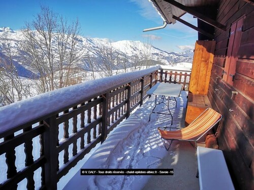 Chalet 8 personnes aux pied des pistes de ski en SAVOIE station albiez-montrond 