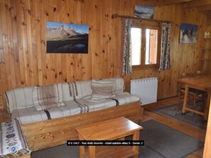 Fireplace - 8 person chalet at the foot of the ski slopes in SAVOIE albiez-montrond resort  (Albiez-Montrond)
