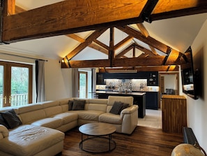 TV connectée, cheminée