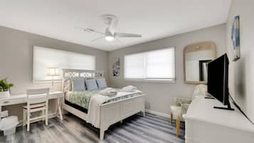 4 bedrooms, iron/ironing board, travel crib, WiFi